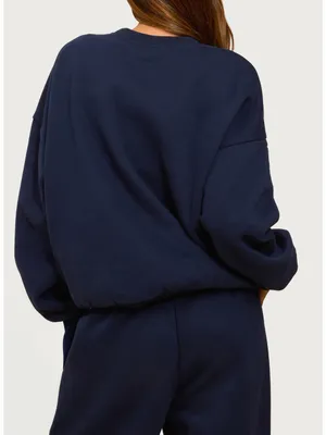 NWT Edikted Major Logo Embroidered Oversized Sweatshirt size small thumbnail 3