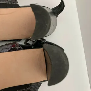 Stuart Weitzman Sz 8.5 Dark Gray‎ Snakeskin Leather Slingback Heels Python Pumps thumbnail 8