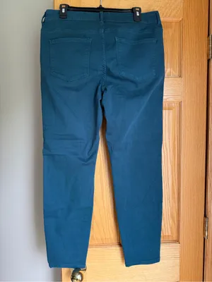 Maurices Colored Skinny Jeans Pants Teal Blue Green Plus Size 14W Regular thumbnail 3