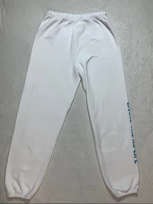 Jerzees Zeta "Living the Nu life white sweatpants womens size XL thumbnail 2
