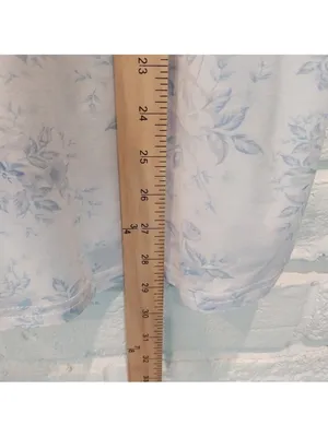 SHABBY CHIC Pajama Set Women Medium 6 Blue Floral Soft 2 PC Stretch Short Sleeve thumbnail 10