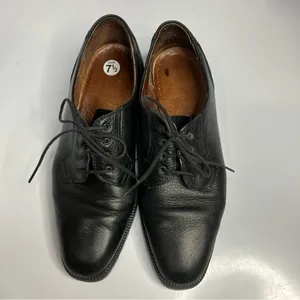 Santana Canada black leather‎ lace up shoes size 8.5 thumbnail 2