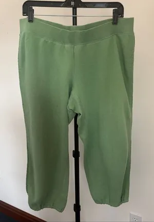 Motherhood Maternity Green Fleece Jogger Pants thumbnail 1