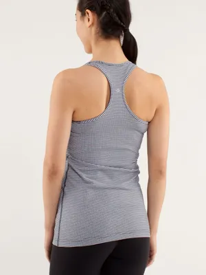 Lululemon Cool Racerback Gingham Inkwell yoga Pilates gym activewear training thumbnail 2