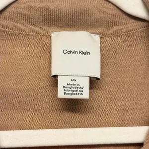 Calvin Klein Womens Camel Tan 100% Cotton Long Sleeve Polo Sweater Large thumbnail 4
