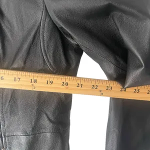 East 5th‎ Womens Black Genuine Leather Button Front Coat Jacket XL XLARGE thumbnail 6