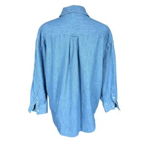 Old Navy XSP The Boyfriend Shirt long sleeve collared button down denim women's thumbnail 4