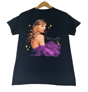 Taylor Swift Black and Purple SPEAK NOW Graphic Tee Taylor’s Version thumbnail 1