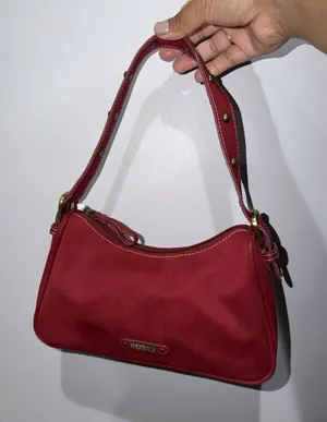 Vintage Y2K-era XOXO Red Mini Shoulder Bag Purse Gold Accents P thumbnail 1