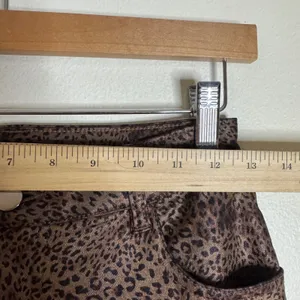 12th Tribe Womens After Hours Coated Leopard Pants Small thumbnail 5