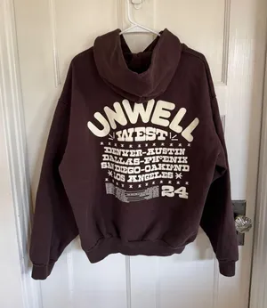 Unwell West Tour 2024 hoodie‎ size large thumbnail 1