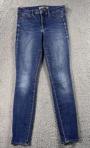 Athleta Jeans Womens 2 Sculptek‎ Skinny Low Rise Dark Wash Denim Pants Boho Chic thumbnail 1