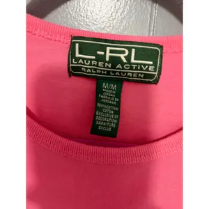 Vintage Lauren Active Ralph Lauren Pink Embroidered Crest Logo Cotton T-shirt M thumbnail 2
