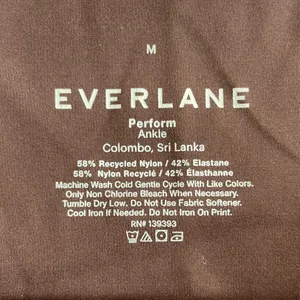 EVERLANE The Perform Ankle 7/8 Length Legging in Bitter Chocolate Brown Size M thumbnail 9