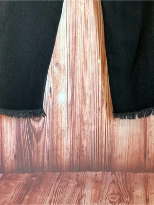 SO Black High Rise Distressed Raw Hem Ankle Length Mom Jeans Size 11/30 thumbnail 11