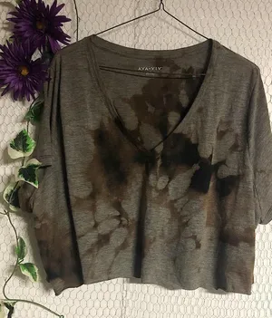 Ava & Viv One Of A Kind Tie Dye Crop Top thumbnail 2