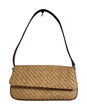 Liz claiborne wicker shoulder purse EUC thumbnail 1