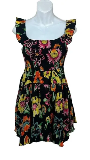 Urban Outfitters Aubrey Floral Off-Shoulder Mini Dress size S NWT thumbnail 1