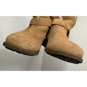 UGG BODIE Boots Suede Chestnut Women Size 9 Fold Over Warm Cozy Waterproof Girls thumbnail 9