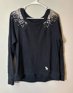 Y2K Abercrombie & Fitch glitter sweater thumbnail 1