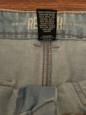 Rewash Light Blue Mini Skirt with Utility Pockets  thumbnail 12