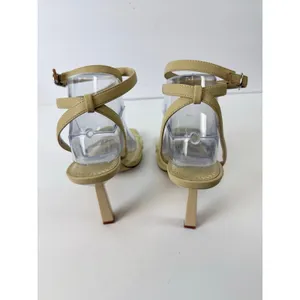 BP. Nordstrom NWOT Reyna Nude/Clear Strappy Ankle Stiletto Sandal Heels Sz 7.5 thumbnail 4