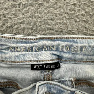 American Eagle Super Hi Rise Flare Jeans Stretch Boho Festival Women's 2 x 30 thumbnail 4