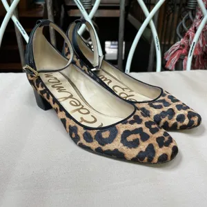 Sam Edelman Lola Leopard Calf Hair Heel‎ Size 6 thumbnail 5