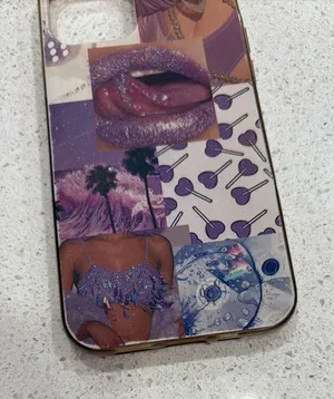 Purple graphic iPhone 12 case thumbnail 3