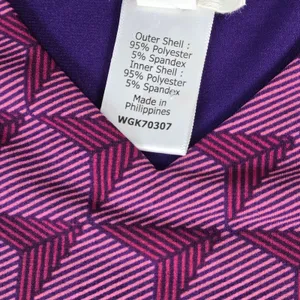 Magnolia Grace Perissa Reversible Knit Dress Purple Geometric Sleeveless M thumbnail 6