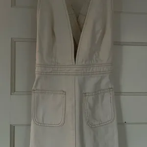 BDG white denim mini dress with pockets thumbnail 7