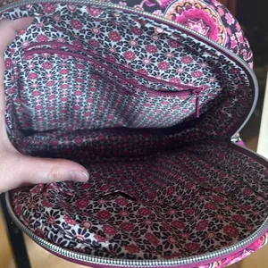 NWOT Vera Bradley Small Backpack Raspberry Medallion Quilted Pink Floral thumbnail 8
