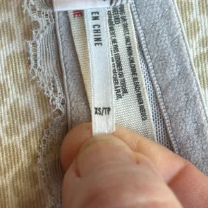 Free People Lace Halter Bralette in gray size XS thumbnail 7