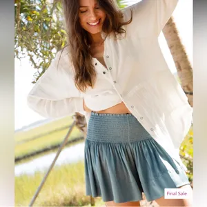Natural Life Daisy Skort‎ in Seafoam thumbnail 2