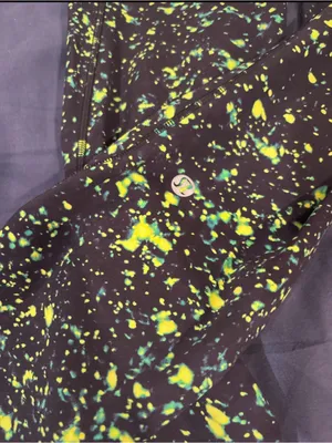 lululemon athletica Neon Green Splatter & Purple Tie-Dye Leggings Duo thumbnail 7