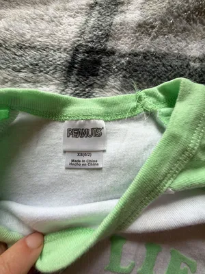 Peanuts Snoopy Beagle Scout Camp Life Raglan Baby Tee XS thumbnail 3