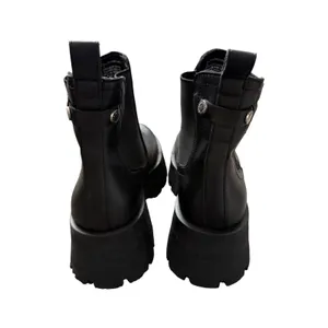 Steve Madden Howler Black Faux Leather Chunky Sole Chelsea Boots Size 6 NEW thumbnail 8