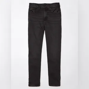 American Eagle Vegan Leather Ankle Straight Jean Size 4 Short New with tags thumbnail 5