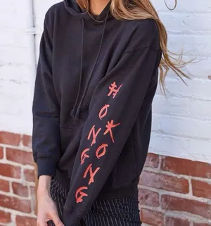 Brandy Melville Black Graphic Hoodie thumbnail 1