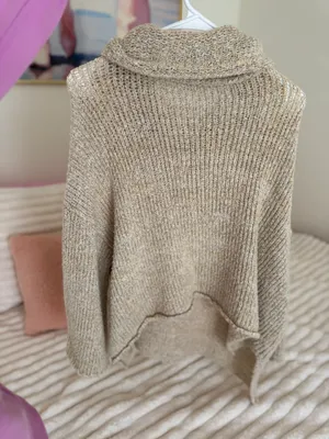 Altar'd State Beige Turtleneck Sweater thumbnail 2