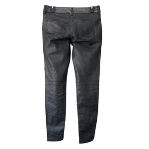 The Limited Metallic Coated Legging Jean Black Silver Skinny‎ Pants Womens 4 thumbnail 3