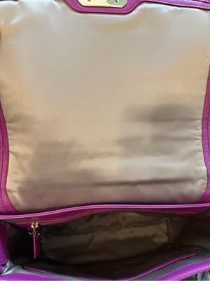 Cole Haan Hot Pink (Beet) Jenna Perforated Leather Shoulder Bag NWT thumbnail 6