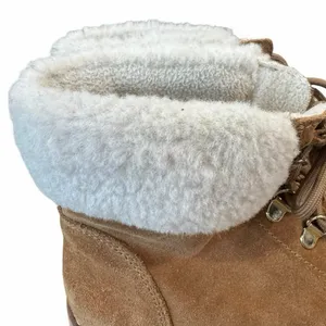 Sam Edelman Franc Suede Hiking Platform Wedge Booties Faux Fur Trim Size 6.5 thumbnail 7