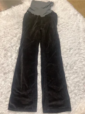 Motherhood Maternity black bootcut corduroy pants woman’s size small thumbnail 1
