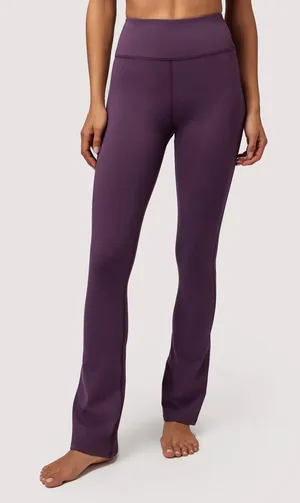NWT Spiritual Gangster Spiritual Giselle‎ Boot Cut Pant in Midnight Plum Purple thumbnail 1