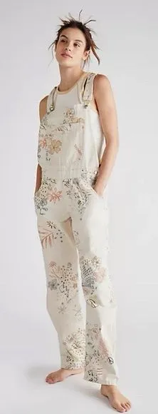 Free people we the free ziggy doodle overalls thumbnail 1