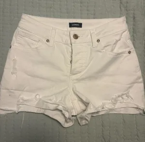 Express White Denim Shorts 0 thumbnail 1