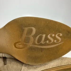 Bass tan suede fringe ankle boots with‎ heel size 6.5 thumbnail 6