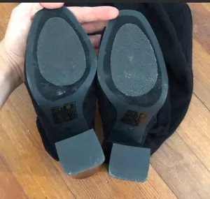 Thigh High Fabric Open Toe Boots thumbnail 6