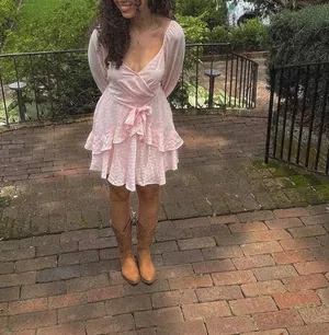 Trixxi Pink Wrap Mini Dress 🎀 thumbnail 2